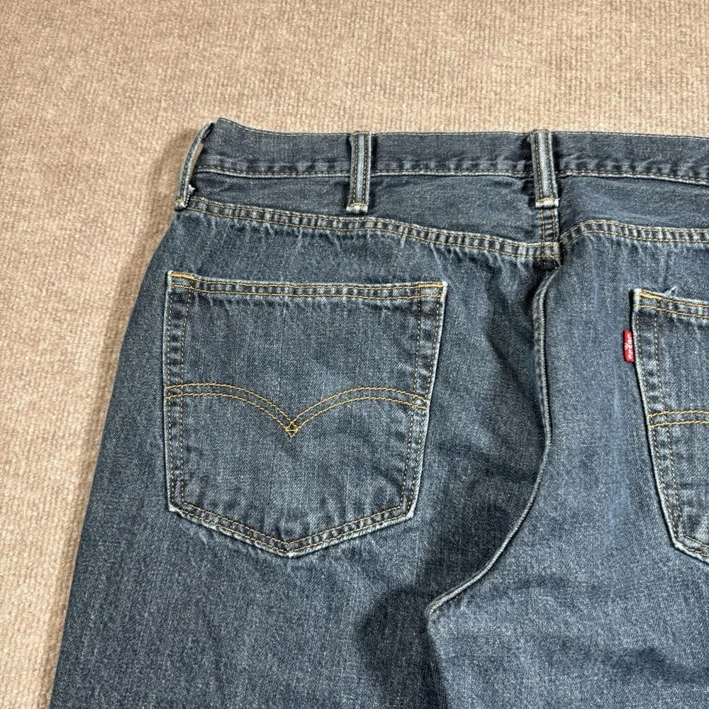 Levis 514 Jeans‎ Mens 38x32 Straight Fit Medium Wash Blue Denim Cotton